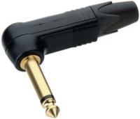 Neutrik NP2RX-B Jackplug 6,35 mm Stekker, haaks Aantal polen: 2 Mono Zwart 1 stuk(s) - thumbnail