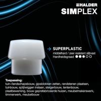 Rubberen hamer Halder Simplex - thumbnail