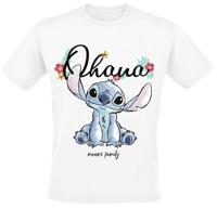 Lilo & Stitch T-Shirt Ohana Means Family White Size S - thumbnail