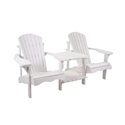 Jumbo Canadian chair tete-a-tete houten tuinbank wit