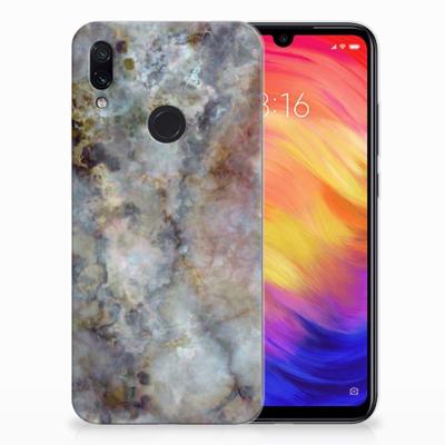 Xiaomi Redmi Note 7 Pro TPU Siliconen Hoesje Marmer Grijs Xiaomi Redmi Note 7 Pro TPU Siliconen Hoesje Marmer Grijs