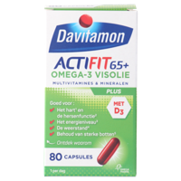 Davitamon Actifit 65+ Omega-3 Visolie Capsules - thumbnail