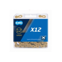 KMC fietsketting x12 ti-n goud 126 schakels - thumbnail