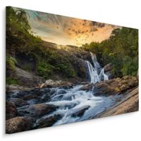 Schilderij - Waterval in Sri Lanka, premium print - thumbnail