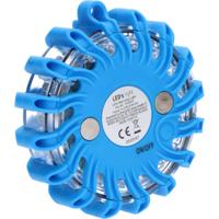 Draadloze LED Zwaailamp Blauw op batterijen - 9 standen - Magnetisch & Waterdicht - thumbnail