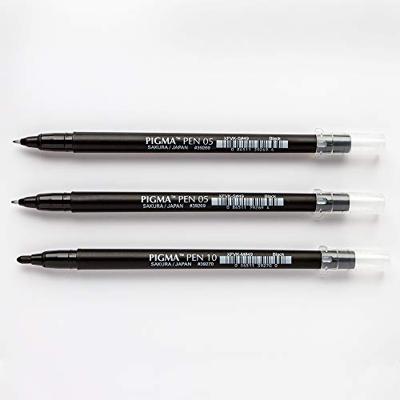 Sakura pigma pen zwart set 3 Sakura pigma pen zwart set 3
