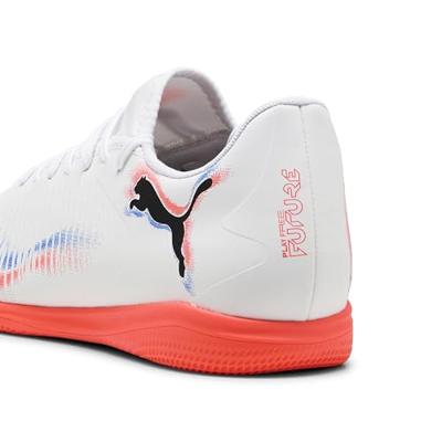 PUMA Future 8 Play Zaalvoetbalschoenen (IN) Wit Felrood Blauw