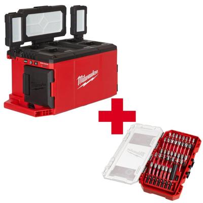 Milwaukee M18 POALC-0 PACKOUT™ Area lamp/lader AC / 18V - 4933478120 Milwaukee M18 POALC-0 PACKOUT™ Area lamp/lader AC / 18V - 4933478120
