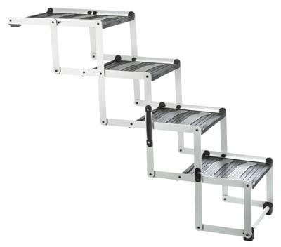 TRIXIE VOUWTRAP 4-DELIG ALUMINIUM / KUNSTSTOF / TPR TOT 75 KG 160X37X70 CM TRIXIE VOUWTRAP 4-DELIG ALUMINIUM / KUNSTSTOF / TPR TOT 75 KG 160X37X70 CM