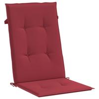 Tuinstoelen 4 st verstelbaar met kussens massief teakhout - thumbnail