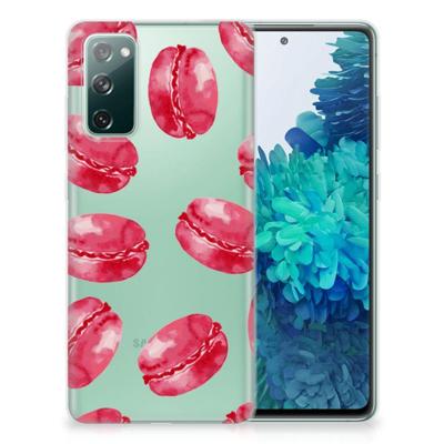 Samsung Galaxy S20 FE | Siliconen Case | Pink Macarons