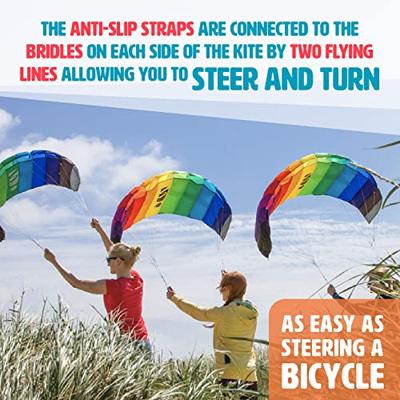 HQ Tweelijns Matrasvlieger Symphony Beach 1.3 Rainbow Spanwijdte 1300 mm Geschikt voor windsterkte 2 - 6 bft