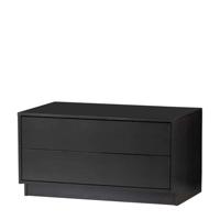 WOOOD TV-meubel 'Finca' Mat zwart, 75cm - thumbnail
