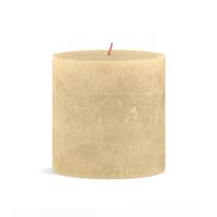 Bolsius kaars rustiek 10x10 cm oat beige - thumbnail