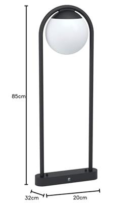 Eglo Design bollampPrata Vecchia 85cm zwart - 98733