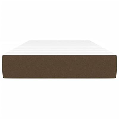 Pocketveringmatras 120x190x20 cm stof donkerbruin Pocketveringmatras 120x190x20 cm stof donkerbruin