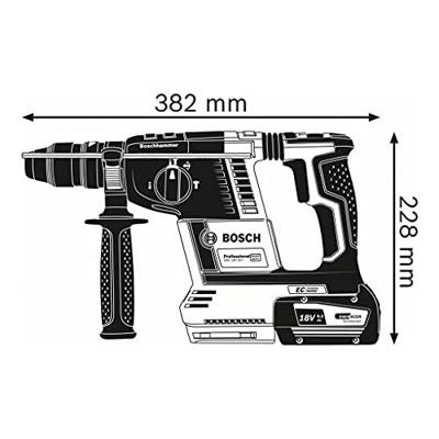 Bosch Blauw GBH 18V-26 F accu boorhamer 2.6J | Solo zonder accu&apos;s en lader in doos - 0611910000