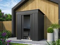 Globel Tuinschuur Skillion (Antraciet, 64cm) - thumbnail