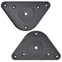 Tafelpoten in hoogte verstelbaar zwart 710 mm 4 st - thumbnail