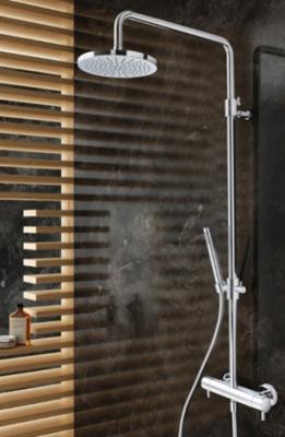 Wastafelmengkraan Hotbath Buddy inbouw 3+3 inbouwsysteem 1-hendel Recht 17 cm Chroom