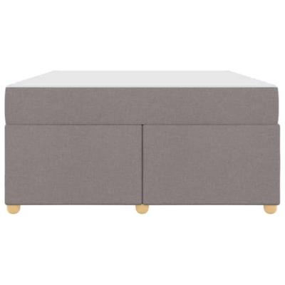 Bedframe met matras Taupe 160 x 200 cm Stof