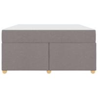 Bedframe met matras Taupe 160 x 200 cm Stof - thumbnail