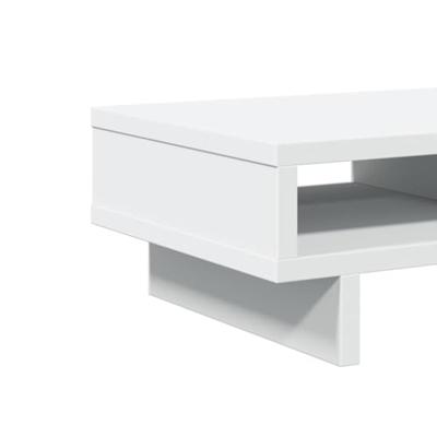 VidaXL Monitorstandaard 50x27x15 cm bewerkt hout wit