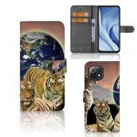 Xiaomi 11 Lite 5G NE | Mi 11 Lite | Telefoonhoesje | Met pasjeshouder | Roofdieren - thumbnail