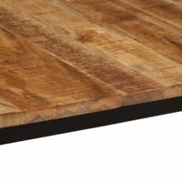 Eettafel 160x80x75 cm massief hout ruw mangohout - thumbnail