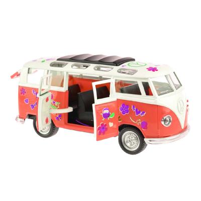 Toi Toys Flower Power bus rood 18 cm