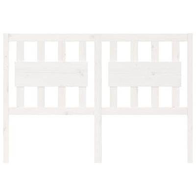 Hoofdbord 140,5x4x100 cm massief grenenhout wit