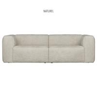 WOOOD Bank 'Bean' 3,5-zits, Melange, kleur Naturel - thumbnail