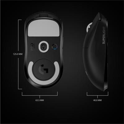 Logitech-G Pro X Superlight Zwart