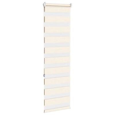 VidaXL Zebra blind 40x150 cm stofbreedte 35,9 cm polyester marmerbeige