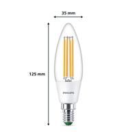 Philips LED 8719514435773 LED-lamp Energielabel A (A - G) E14 Kaars 2.3 W = 40 W Neutraalwit (Ø x l) 35 mm x 125 mm 1 stuk(s) - thumbnail