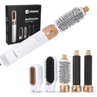 Niceey 5-in-1 Krultang - Föhnborstel - Multistyler - Airstyler - thumbnail