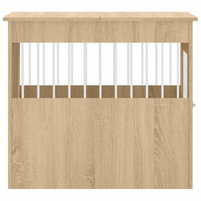 Hondenbench 64,5x80x71 cm bewerkt hout sonoma eikenkleurig Hondenbench 64,5x80x71 cm bewerkt hout sonoma eikenkleurig