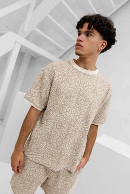 Pure Path Jacquard Set Heren Bruin/Wit - Maat XL - Kleur: WitBruin | Soccerfanshop Pure Path Jacquard Set Heren Bruin/Wit - Maat XL - Kleur: WitBruin | Soccerfanshop