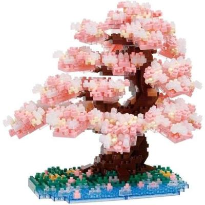 Van stenen gebouwd figuur - BANDAI - NANOBLOCK - Deluxe Cherry Blossom - 990 stuks