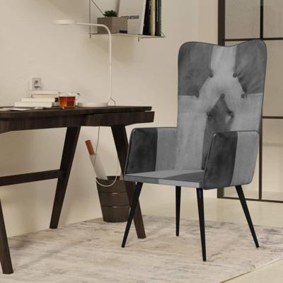 Fauteuil echt leer grijs Fauteuil echt leer grijs