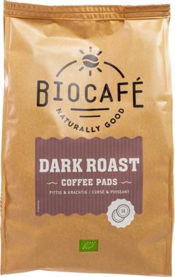 Biocafe Coffee pads dark roast bio 36 Stuks Biocafe Coffee pads dark roast bio 36 Stuks
