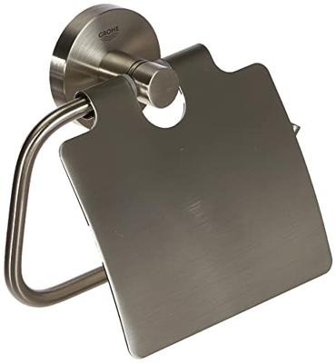 GROHE Essentials closetrolhouder met klep supersteel 40367dc1 - thumbnail