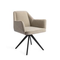 Jesper Home Eetkamerstoel 'Tome' Turn Black, Draaibaar, kleur Great Greige - thumbnail