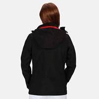 Ragetta RG702 Women´s Venturer 3-Layer Printable Hooded Softshell Jacket - Black/Classic Red - 36 (10) - thumbnail