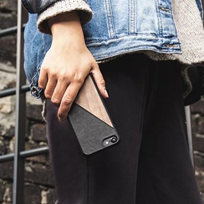 Woodcessories EcoSplit mobiele telefoon behuizingen 11,9 cm (4.7") Hoes Zwart, Walnoot