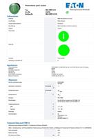 Eaton 216753 M22-DRP-G-X1 Paddenstoelknop Groen 1 stuk(s) - thumbnail