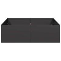 Plantenbak 100x100x30 cm staal zwart - thumbnail