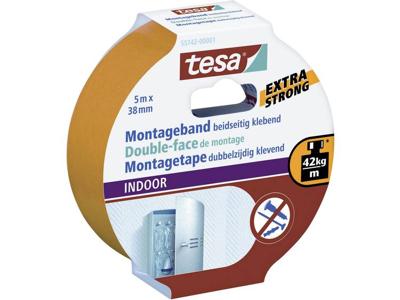 Montagetape tesa indoor dubbelz klevend 5mx38mm wt
