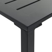 Bartafel 100x100x110 cm gepoedercoat staal zwart - thumbnail