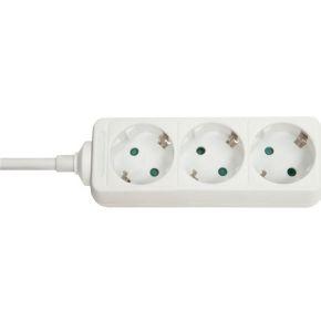 LINDY 73100 Stekkerdoos 3-voudig Wit Randaarde stekker 1 stuk(s)